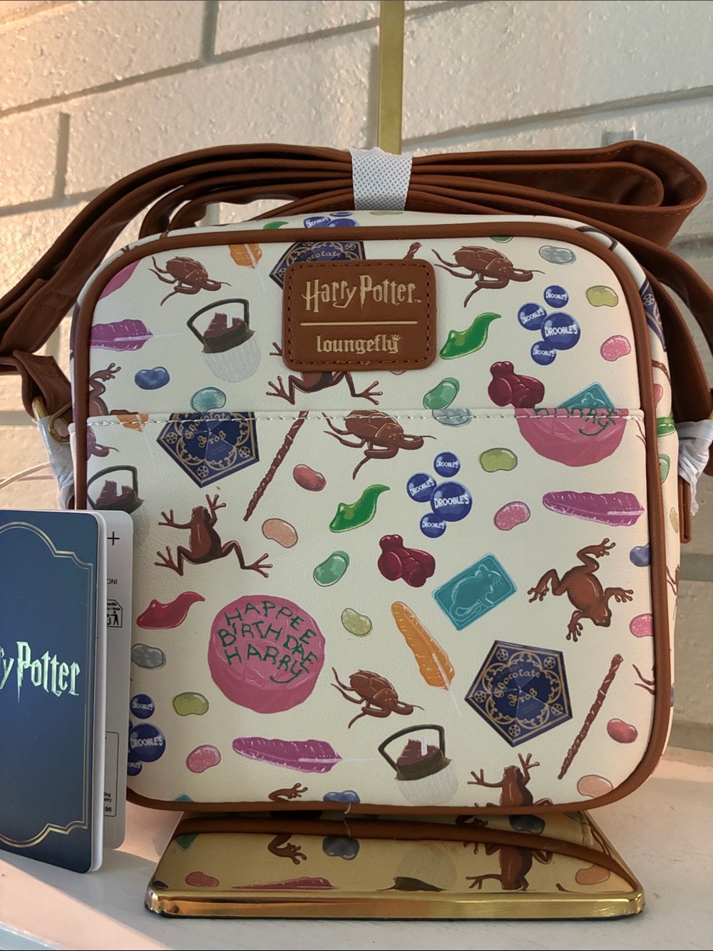 Loungefly Harry Potter Cream Multi-Icon Crossbody Bag